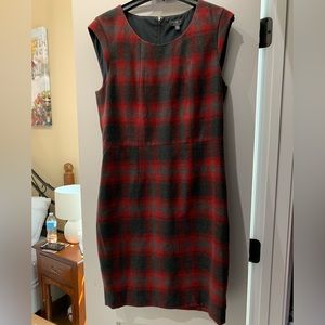 The Limited Size 10 woolen material plaid dress